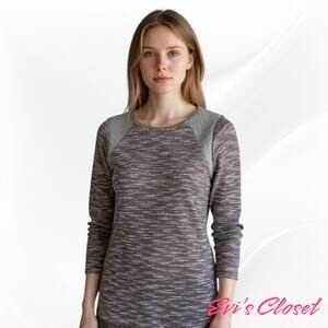 Sanctuary Clothing Women's Multicolored Panel Pullover Long Sleeve High Low Sz L